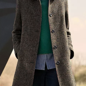 Cotton-Blend Shawl Collar Casual Other Coat, Blazers, color:Coffee|size:XXL, JustFashionNow