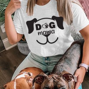 Lilicloth X Funnpaw X Jessanjony Dog Mama Women's T-Shirt, color:White|size:3XL, Lilicloth.com