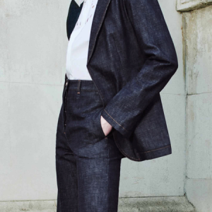 Urban Lapel Collar Long Sleeve Loose faux denim Coat, Jackets, color:As Picture|size:XXL, Stylewe