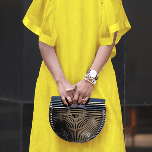 Loose Urban Crew Neck Short sleeve Plain Skirt Dress, Mini Dresses, color:Yellow|size:XS, Stylewe