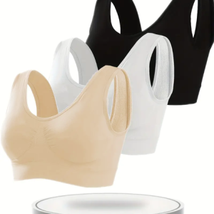 Plain Casual Sports Bra, Trendy Bras, color:Nude|size:3XL, JustFashionNow