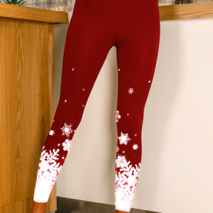 Christmas Skinny Leggings Leggings, Leggings, color:Red|size:XXL, Noracora