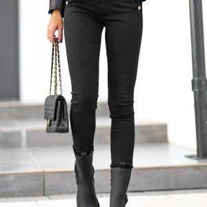 Casual Regular Fit Jeans, Denim&Jeans, color:Black|size:XXL, Noracora