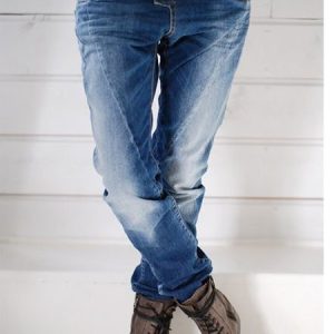 Blue Dip-Dyed Denim Casual Jeans, Denim&Jeans, color:Blue|size:3XL, Noracora