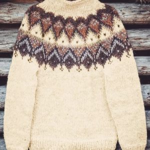 Ethnic Casual Yarn/Wool Yarn Sweater, Sweaters, color:Multicolor|size:XXL, Noracora