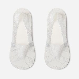 Lace Ethnic Floral Socks Casual Urban Women's Accessories, Underwear & Socks, color:Gray|size:One-size, Noracora