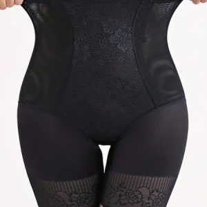 Plain Casual Women Shapewear, Lingeries, color:Black|size:3XL, Noracora