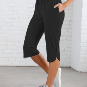 Loose Drawstring Casual Pants, Pants, color:Black|size:XXL, Noracora