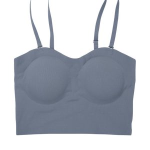 Casual Plain Sports Bra, Lingeries, color:Blue|size:XL, Noracora