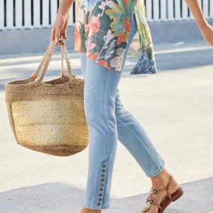 Loose Casual Denim Washing Process Jeans, Denim&Jeans, color:Blue|size:XXL, Noracora