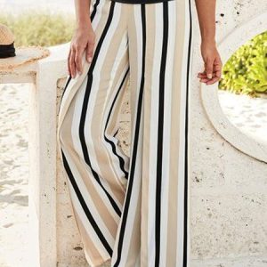 Striped Loose Casual Pants, Pants, Roselinlin - Online Catalog