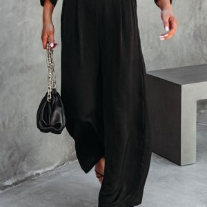 Casual Pants, Pants, color:Black|size:XXL, Noracora