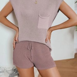 Casual Wool/Knitting Crew Neck Loose Sweater, Sweaters, color:Light Purple|size:L, Noracora