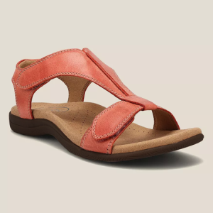 Retro Solid Color Casual Velcro Portable Sandals, Sandals, color:Red|size:43, Noracora