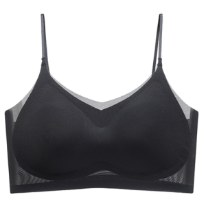 Plain Casual Bra & Bralette, Lingeries, color:Black|size:4XL, Noracora
