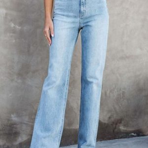 Casual Regular Fit Plain Jeans, Denim&Jeans, color:Blue|size:XXL, Noracora