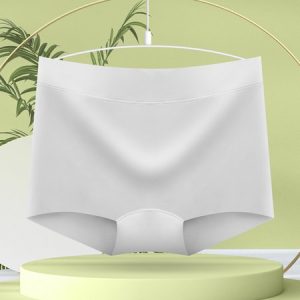 Plain Casual seamless underwear, Lingeries, color:Light Gray|size:XXL, Noracora