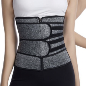 Ladies Double Strap Reinforced Sports Tummy Girdle, Lingeries, color:Gray|size:5XL, Noracora