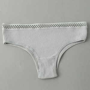 Cotton Casual Plain Panty, Lingeries, color:Gray|size:L, Noracora