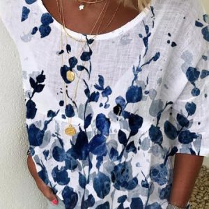 Long Sleeve Polyester Cotton Tops, T-shirts, color:White|size:3XL, Noracora