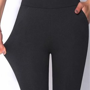 Women Casual Daily High Waist Skinny Legging, Leggings, color:Black|size:XXL, Noracora