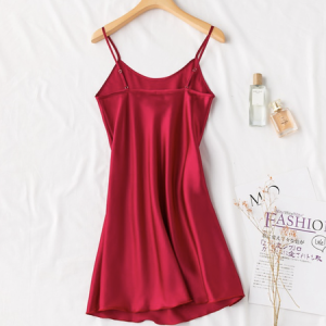 Sexy Text Letters Nightdress, Pajamas, color:Crimson|size:XXL, Noracora