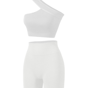 Plain Casual Bra & Panty Set, Lingeries, color:White|size:XXL, Noracora