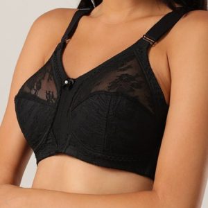 Sexy Plain Bra & Bralette, Lingeries, color:Black|size:3XL, Noracora