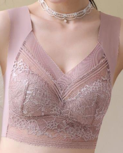 Plain Lace Casual Bra & Bralette, Lingeries, color:Light Coffee|size:5XL, Noracora
