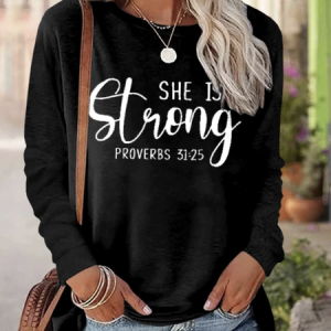 Crew Neck Casual Text Letters T-Shirt, T-shirts, color:Black|size:3XL, Noracora