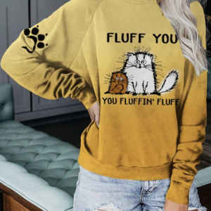 Casual Crew Neck Loose Sweatshirt, Hoodies & Sweatshirts, color:Yellow|size:3XL, Noracora