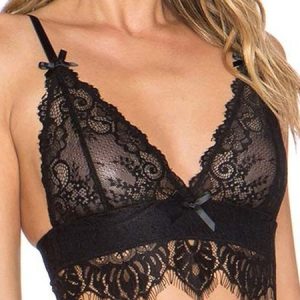 Lace Sexy Lace Bra & Bralette, Lingeries, color:Black|size:XL, Noracora