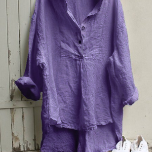 Women's Dress Casual Linen Shirt Dress, Midi Dresses, Roselinlin - Online Catalog
