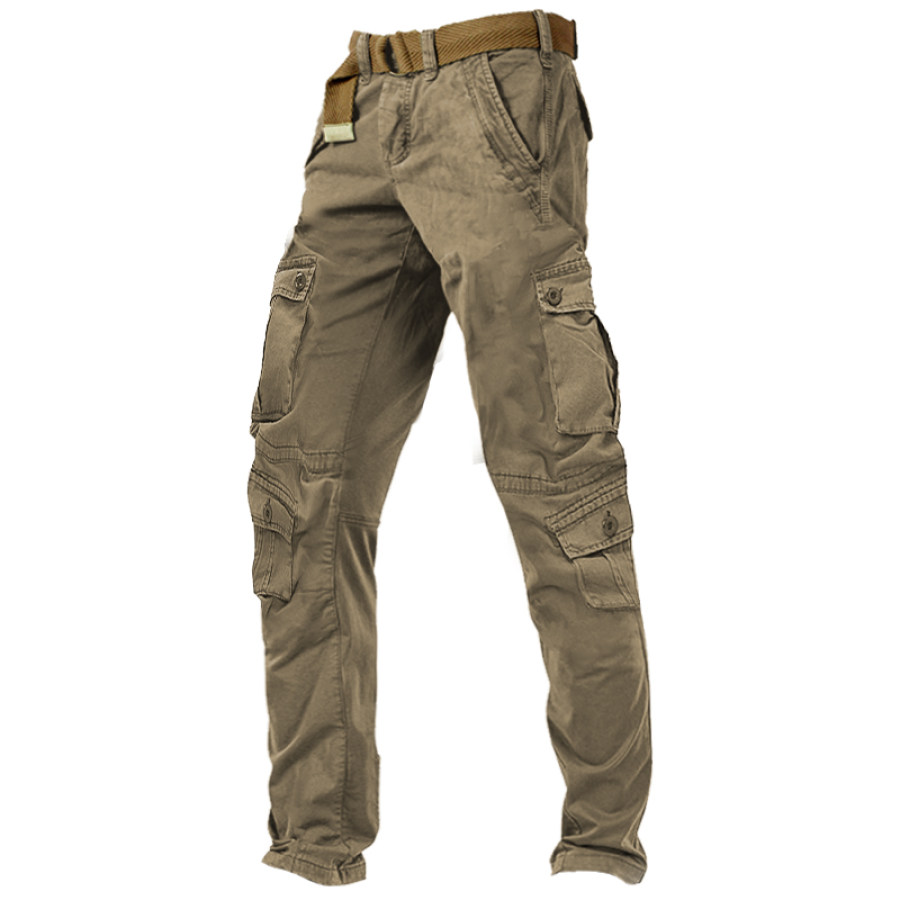 Men's Cotton Cargo Pants, Tactical Pants, COTOSEN