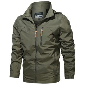 Men's Outdoor Waterproof And Windproof Hooded Jacket, Jackets&Coats, WAYRATES