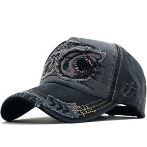 Men's Anchor Embroidered Letter Patch Patchwork Baseball Cap Sunscreen Cap, Hats, WAYRATES