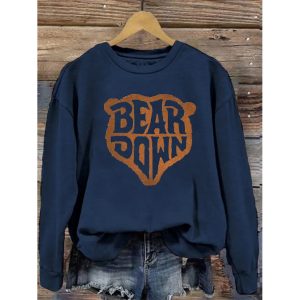 Women's Bear Down Casual Sweatshirt, women tops,  COTOSEN