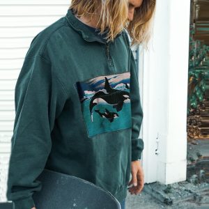 Summer Retro Surf Casual Sweatshirt, Hoodies&Sweatshirts, WAYRATES