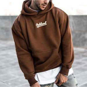 Oakland Print Hooded Sports Sweatshirt, Hoodies&Sweatshirts, WAYRATES