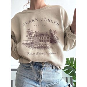 Vintage Statue Print Sweatshirt, women tops,  COTOSEN