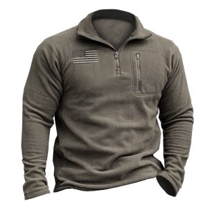 Men's American Flag Baseball Jersey Casual Long Sleeve Sweatshirt, Hoodies&Sweatshirts, WAYRATES