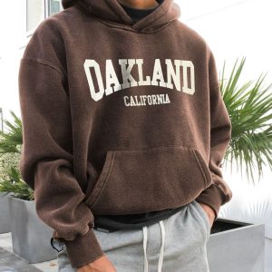 Retro Men's OAKLAND Casual Print Hoodie, Hoodies&Sweatshirts, WAYRATES