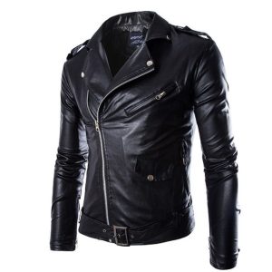 Faux Leather Jacket Motorcycle, Jackets&Coats, WAYRATES