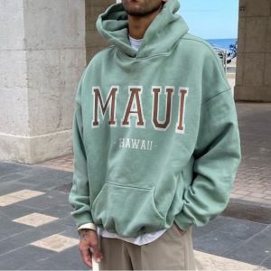 Vintage Men's Letter Print Casual Hoodie, Hoodies&Sweatshirts, WAYRATES