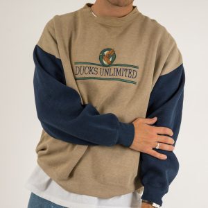 Vintage Ducks Unlimited Embroidered Sweatshirt, Hoodies&Sweatshirts, WAYRATES