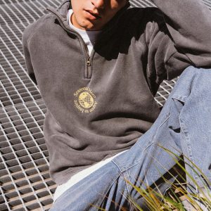 Men Vintage Fashion Strips Simple Casual Unisex Sweatshirt, Hoodies&Sweatshirts, WAYRATES