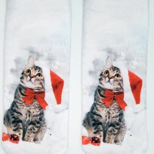 Christmas 3D Cat Pattern High Stretch Cotton Socks Festive Party Decorations, Socks & Tights, color:Color5|size:One-size, Noracora