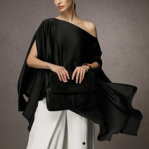 Loose Urban Plain Asymmetrical A-Line Shirt, Blouses and Shirts, color:Black|size:XXL, Stylewe
