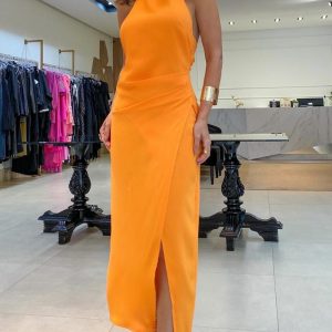 Ruched Slit Sleeveless Casual Dress, Casual Dresses, chicme - Women's Fashion Online