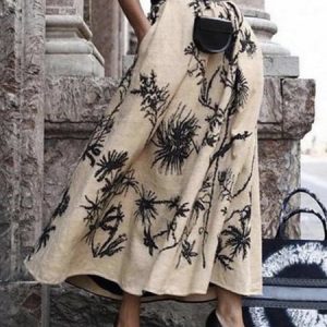 Daily Pocket Stitching Urban Skirt, Skirts, color:Apricot|size:XXL, Stylewe